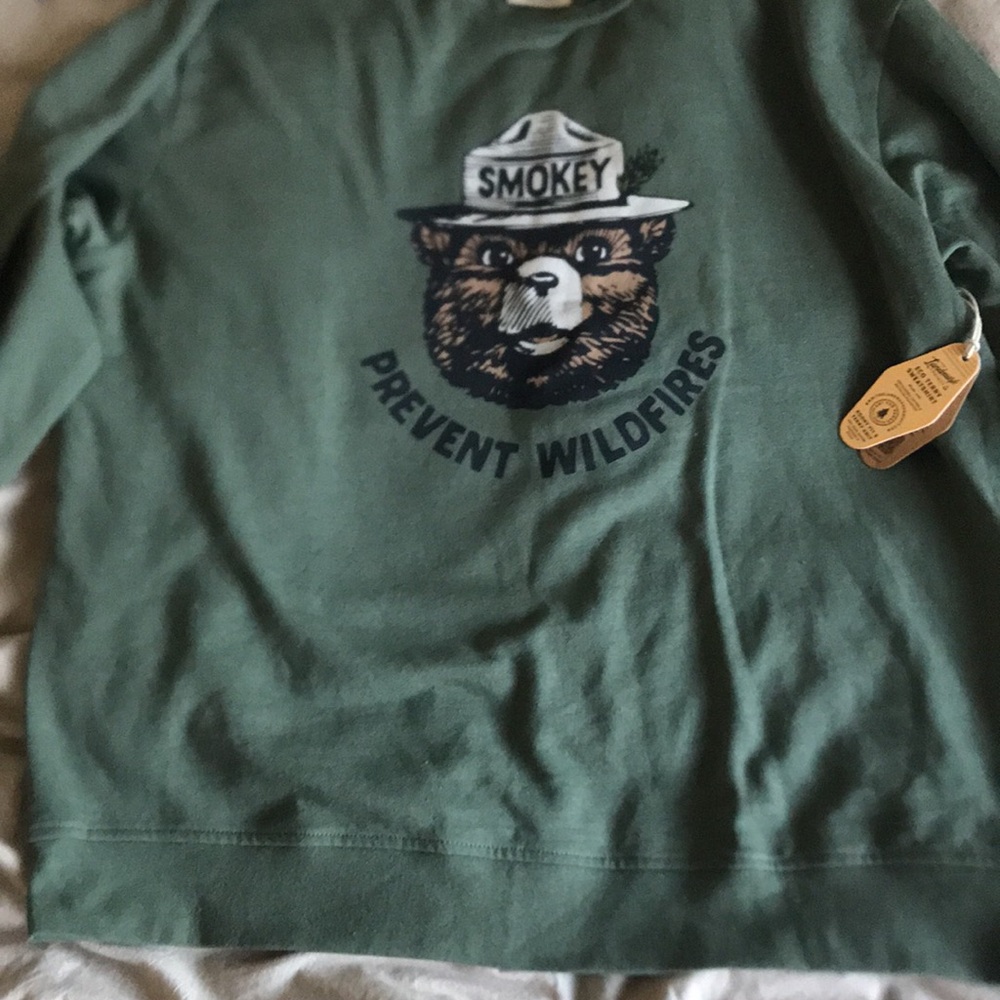 Green Smokey Bear Sweater